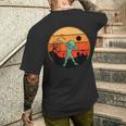 Dabbing Alien ハロウィン 面白い ダブ ダンス ポーズ トリック オア トリート メンズTシャツ バックプリント 彼への贈り物