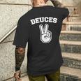 Deuces Finger Deuces 長袖tシャツ メンズTシャツ バックプリント 彼への贈り物