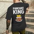 Divertente Pancake King Per Gli Amanti Dei Pancake Uomini Papà Ragazzi T-shirt da uomo con stampa posteriore Regalos para él