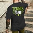 Divertente Papàportivo Giocatore Allenatore Fan Festa Del Papà Tennis Papà T-shirt da uomo con stampa posteriore Regalos para él
