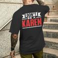 Don't Be A Karen 落ち着いて カレンズ カレン メンズTシャツ バックプリント 彼への贈り物