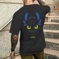 Dreamworks ドラゴンズ トゥースレス ナイトフューリー ビッグフェイス コスチューム メンズTシャツ バックプリント 彼への贈り物