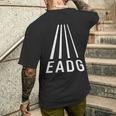 Eadg 4弦 ベースギタープレーヤー ベーシストパースペクティブ 長袖tシャツ メンズTシャツ バックプリント 彼への贈り物