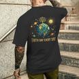 Earth Day Every Day Save The Earth Planets Men's T-shirt Back Print Funny Gifts