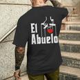 El Abuelo El Padrino Día Del Padre Camiseta Hombre Estampado Espalda Regalos para él