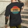 メンズ Evan 名称 レトロ・ヴィンテージ・サンセット 限定版 メンズTシャツ バックプリント 彼への贈り物