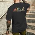 The Evolution Of Man アメリカンフットボール選手 メンズTシャツ バックプリント 彼への贈り物