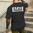 F-15 イーグルジェット飛行機 メンズTシャツ バックプリント 彼への贈り物