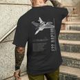 F-22 ラプター ジェット戦闘機仕様 メンズTシャツ バックプリント 彼への贈り物