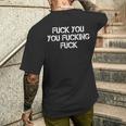 F Ck You F Cking F Ck 面白い皮肉tシャツ ギャグギフト メンズTシャツ バックプリント 彼への贈り物