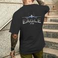 F15イーグルジェットファイター メンズTシャツ バックプリント 彼への贈り物