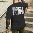 Faith Bibleerses ビンテージ クリスチャン グランジ グラフィック メンズTシャツ バックプリント 彼への贈り物