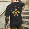 Fba マルーンフラッグ ファンデーション ブラック アメリカン メンズTシャツ バックプリント 彼への贈り物