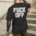 メンズ Fuck Off Thrash メタル メンズTシャツ バックプリント 彼への贈り物