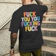 Fuck You Fucking Fuck メンズTシャツ バックプリント 彼への贈り物
