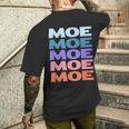 Modern Repeated Text Moe メンズTシャツ バックプリント 彼への贈り物