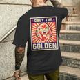 Obey The Golden ゴールデンレトリーバーオーナー向け メンズTシャツ バックプリント 彼への贈り物
