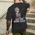 keleton Fishing Just More キャスト引用 メンズTシャツ バックプリント 彼への贈り物