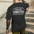 uper Cool Director 面白いギフト メンズTシャツ バックプリント 彼への贈り物