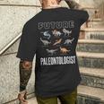 Future Paleontologist モササウルス・トリケラトプス ティラノサウルス メンズTシャツ バックプリント 彼への贈り物