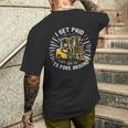Get Paid To Fork Around 認定フォークリフトドライバーオペレーター メンズTシャツ バックプリント 彼への贈り物