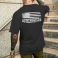 Hair Hustler アメリカ国旗 ヘアスタイリスト バーバー Usa メンズ レディース メンズTシャツ バックプリント 彼への贈り物