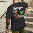 Happy Pride Month レインボー ゲイプライド アリー Lgbt メンズ レディース キッズ メンズTシャツ バックプリント 彼への贈り物