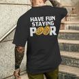 Have Funtaying Poor ビットコイン 暗号通貨 Btc ミリオネア メンズTシャツ バックプリント 彼への贈り物