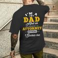 I'm Dad And Attorney Fun Happy 父の日 メンズTシャツ バックプリント 彼への贈り物