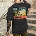 I'm Dannon Doing Dannon Things 面白い名言 メンズTシャツ バックプリント 彼への贈り物