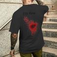 I'm Finearcastic ハロウィン 映画ホラー ゾンビ ファニー ブラッド メンズTシャツ バックプリント 彼への贈り物