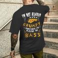I'm Not Always Grumpyometimes I'm Playing The Bass 音楽 メンズTシャツ バックプリント 彼への贈り物