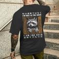 I'm Not In Theoid I Am Theoid 日本のアライグマ メンズTシャツ バックプリント 彼への贈り物