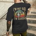 I'm Not Old I'm Classic ビニールレコード レトロ ビンテージ音楽 メンズTシャツ バックプリント 彼への贈り物