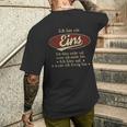 Ich Bin Ein Eins Ich Höre Nicht AufWenn Ich Müde Bin Ich Höre Auf Eins Name Heren T-shirt met print op de achterkant Geschenke für Ihn
