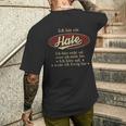 Ich Bin Ein Hate Ich Höre Nicht AufWenn Ich Müde Bin Ich Höre Auf Hate Name Heren T-shirt met print op de achterkant Geschenke für Ihn