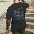 Imagine Hippie People Living Life In Peace And Love メンズTシャツ バックプリント 彼への贈り物