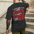 It's A Relationship With God Not Religion メンズTシャツ バックプリント 彼への贈り物