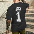 Jackサポーター番号 1番の大ファン メンズTシャツ バックプリント 彼への贈り物