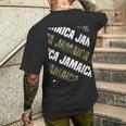 Jamaicaカモ柄グリーンカモフラージュ メンズTシャツ バックプリント 彼への贈り物