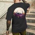 Jdm スカイライン R33 カーチューニングジャパン 東京ドリフト メンズTシャツ バックプリント 彼への贈り物