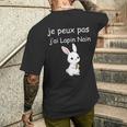 Je Peux Pas J’Ai Lapin Nain T-shirt imprimé au dos Cadeaux pour lui