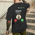 Jesus Is Calling I Jessus Calls An & メンズTシャツ バックプリント 彼への贈り物