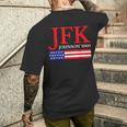 Jfk ヴィンテージ 政治 ジョン F ケネディ ジョンソン 1960 メンズTシャツ バックプリント 彼への贈り物