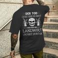 Landwirt Tête De Mort Bauer Windmühle Agriculture T-shirt imprimé au dos Cadeaux pour lui