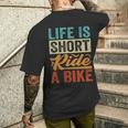 Life Ishort Ride A Bike Motorcycle Rider 長袖tシャツ メンズTシャツ バックプリント 彼への贈り物