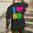 I Love The 80'S 80年代パーティードレスレトロ1980年代テーマ メンズTシャツ バックプリント 彼への贈り物