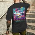 I Love Miami & Miami Loves Me Cool Miami Illustration メンズTシャツ バックプリント 彼への贈り物