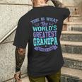 I Love My Grandpa Best Cool Grandpa グラフィックイラスト メンズTシャツ バックプリント 彼への贈り物