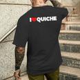 I Love ハート キッシュ メンズTシャツ バックプリント 彼への贈り物